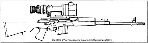 винтовка М76 с пассивным ночным оптическим устройством