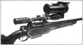 норвежская винтовка НМ149С с прибором ночного видения «Симрад КН250», установленным на обычный оптический прицел