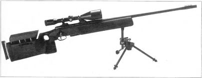 Снайперская винтовка ССГ 2000 компании ЗИГ на треногой сошке