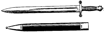 артиллерийский тесак образца 1834 года