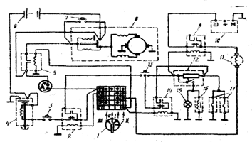 электрическая схема электрофакельного подогревателя 